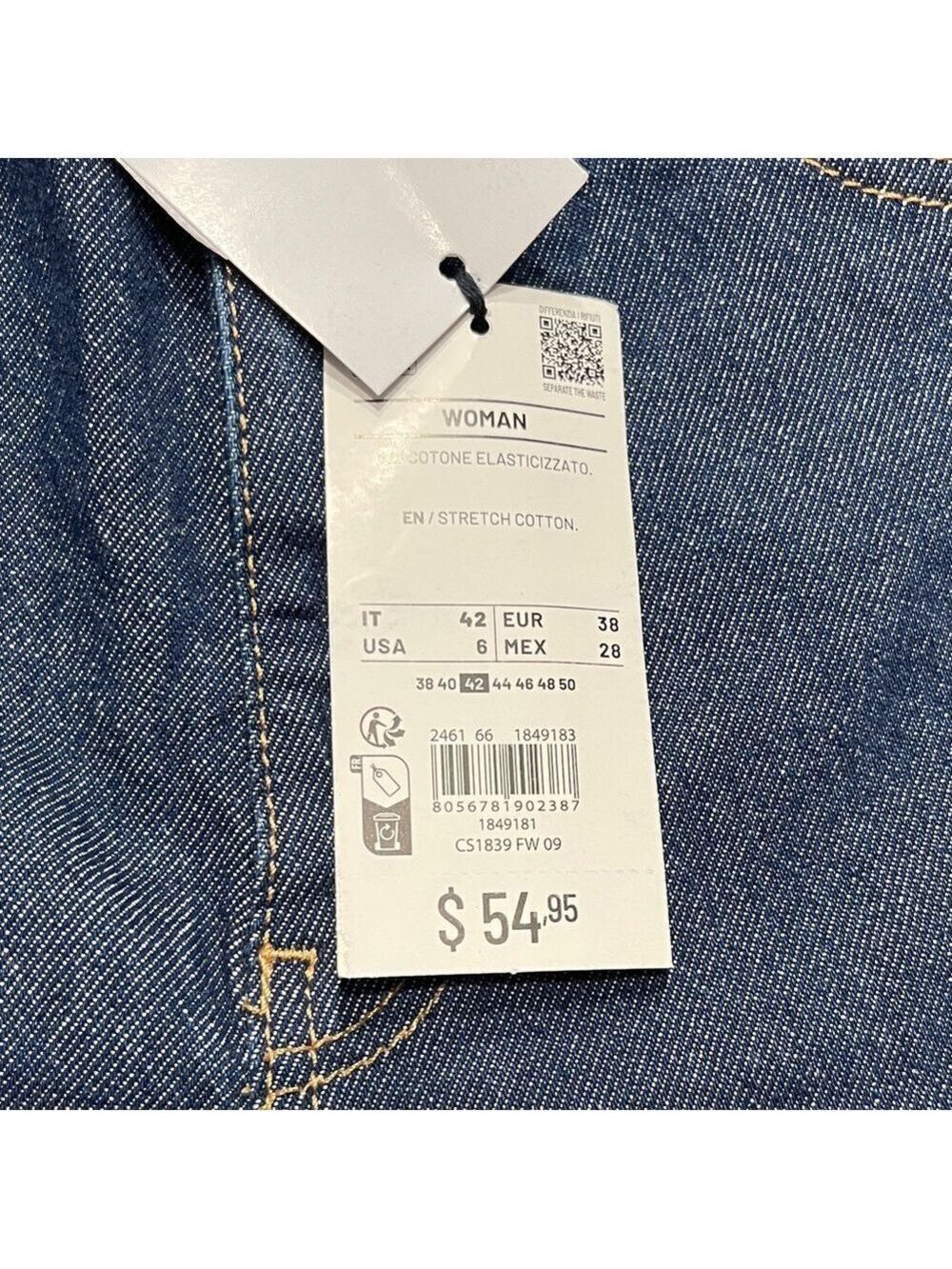 NWT Piombo Classic Flare Denim Jeans Size 6 - Picture 11 of 11